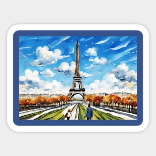 Paris Eiffel Tower Sticker